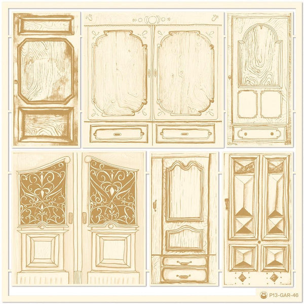 P13 Die-Cut Chipboard Embellishments 4in x 6in - The Garden Of Books #04, 6 pack*