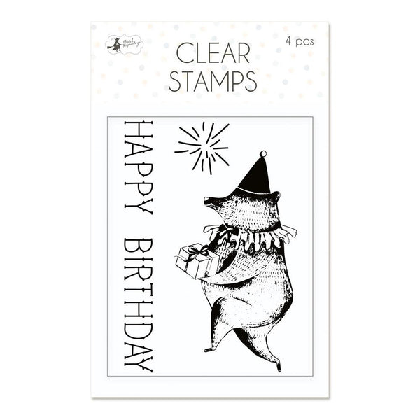 P13 Photopolymer Stamps 4 pack - Happy Birthday