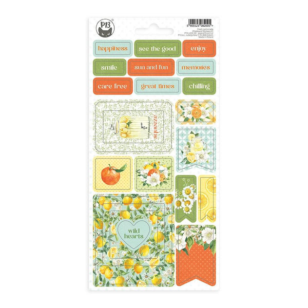 P13 Fresh Lemonade Chipboard Stickers 4.1"X8.7" #01*