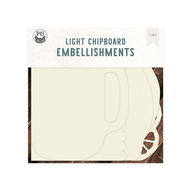 P13 Light Chipboard Album Base 6"X6" Mix and Match, P13 Fresh Lemonade*
