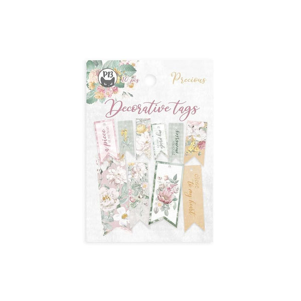 P13 Precious Double-Sided Cardstock Tags 10 pack