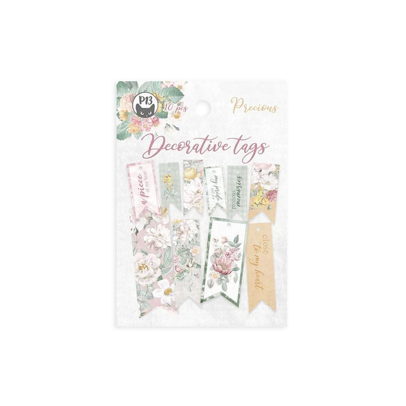 P13 Precious Double-Sided Cardstock Tags 10 pack