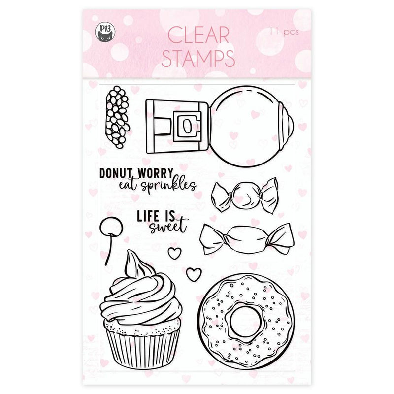 P13 Photopolymer Clear Stamps 11 pack - Sugar & Spice