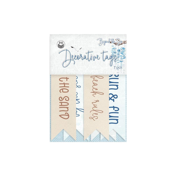 P13 Beyond The Sea Double-Sided Cardstock Tags 7 pack  - #02*