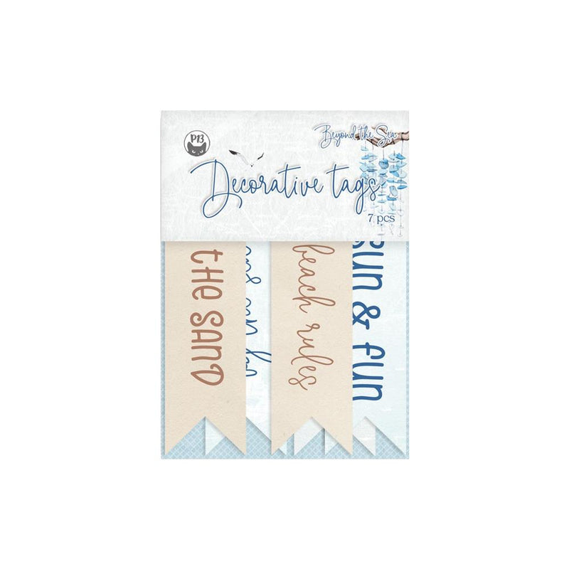 P13 Beyond The Sea Double-Sided Cardstock Tags 7 pack  -