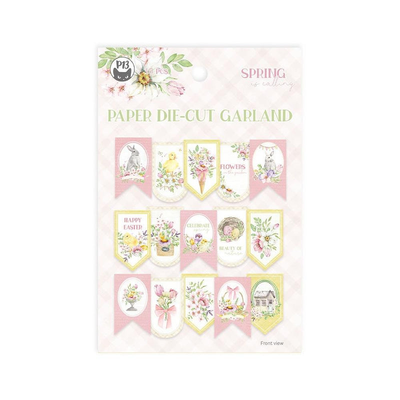 P13 Spring Is Calling double-sided cardstock die-cuts 15-pack - Banner*