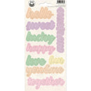 P13 The Four Seasons-Spring - Phrase Cardstock Stickers 4in x 9in -