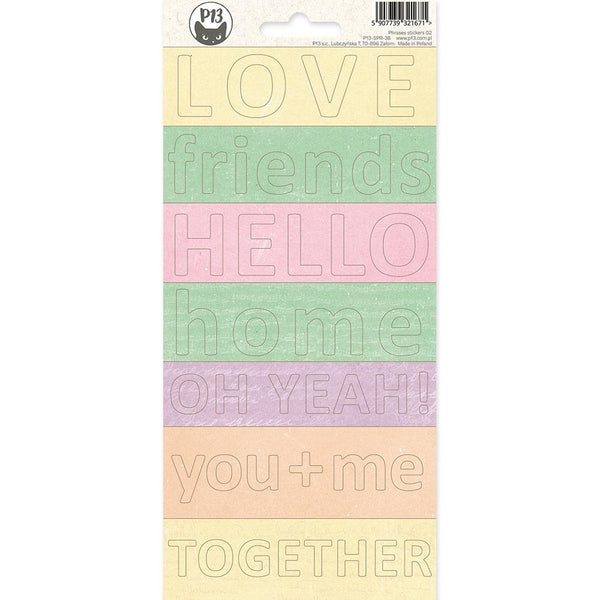 P13 The Four Seasons-Spring - Phrase Cardstock Stickers Two 4in x 9in