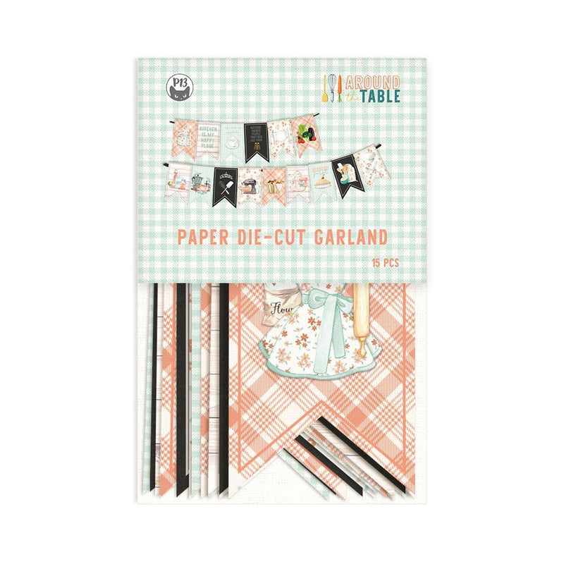 P13 - Around The Table Double-Sided Cardstock Die-Cuts 15 pack  Banner*
