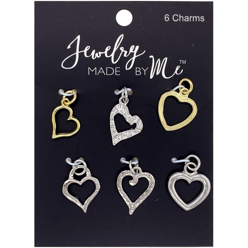 Jewelry Made by Me - Charms 6 pack  Heart*