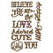 Prima Marketing Laser Cut Chipboard - Loved & Adored, 11 pack