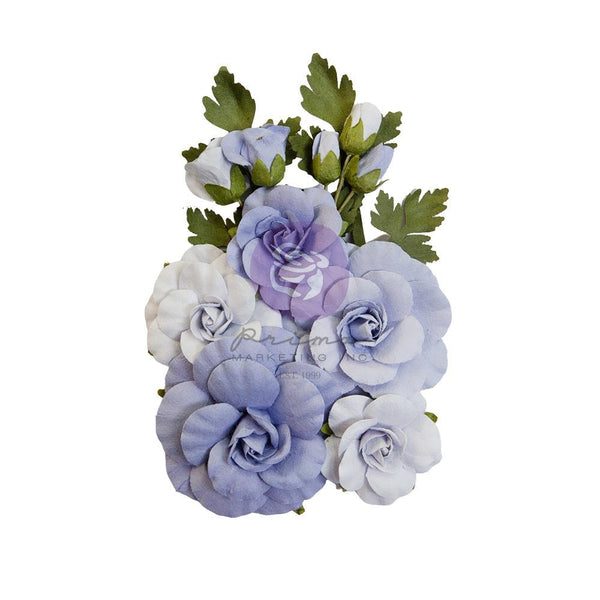 Prima Marketing Mulberry Paper Flowers Sweet Blue/The Plant Department