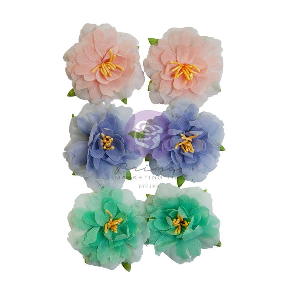 Prima Marketing Fabric Flowers Soft Pastels/The Plant Department