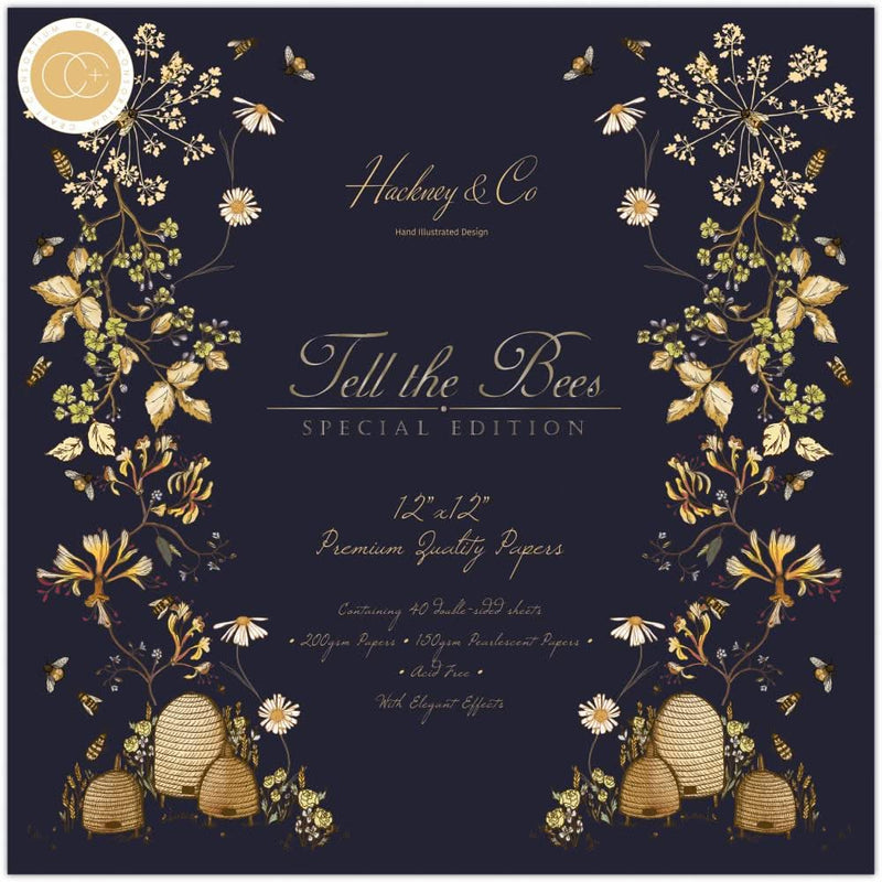 Craft Consortium Double-Sided Paper Pad 12"X12" 40 pack - Tell The Bees - Special Edition*