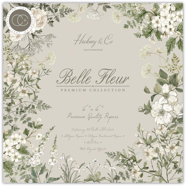 Craft Consortium Double-Sided Paper Pad 6"X6" 40 pack - Belle Fleur*