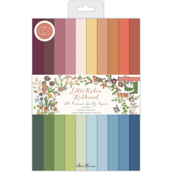 Craft Consortium double-sided paper pad A4 20-pack Little Robin Redbreast