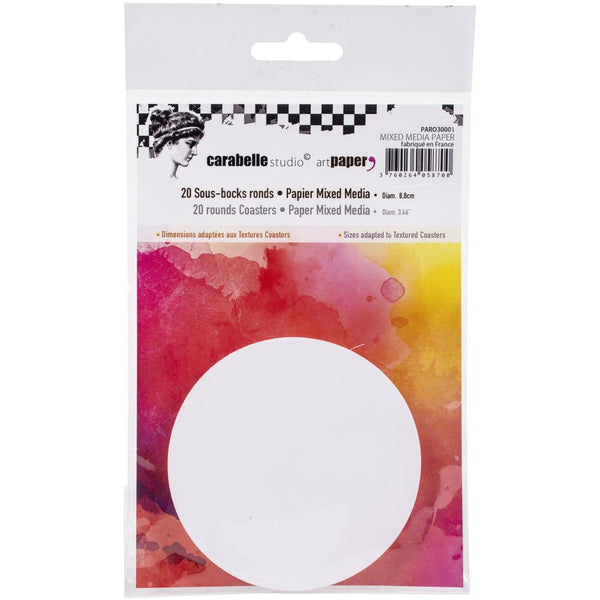 Carabelle Studio Mixed Media Paper Coasters 20 pack*