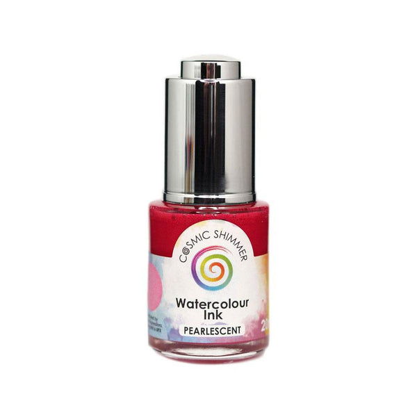 Cosmic Shimmer Pearlescent Watercolour Ink 20ml - Passionately Pink*