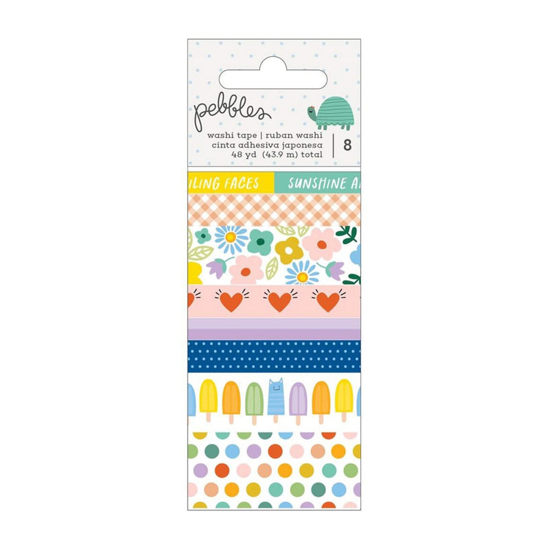 Pebbles Washi Tape 8 Pack - Kid At Heart*