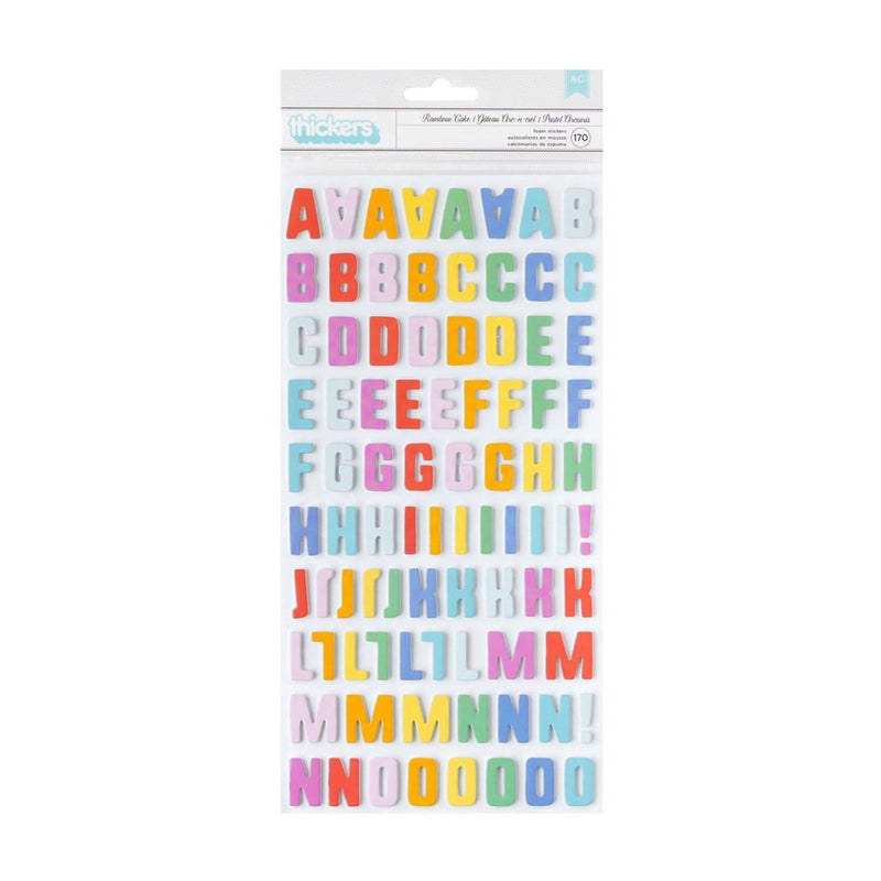 Pebbles All The Cake Thickers Stickers 170/Pkg - Alpha* – CraftOnline