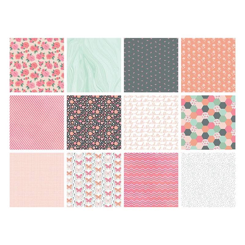 The Paper Boutique Lovely Days 8"X 8"   Paper Pad*