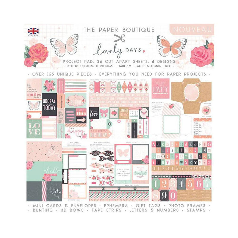 The Paper Boutique Lovely Days 8"X 8" Project Pad*