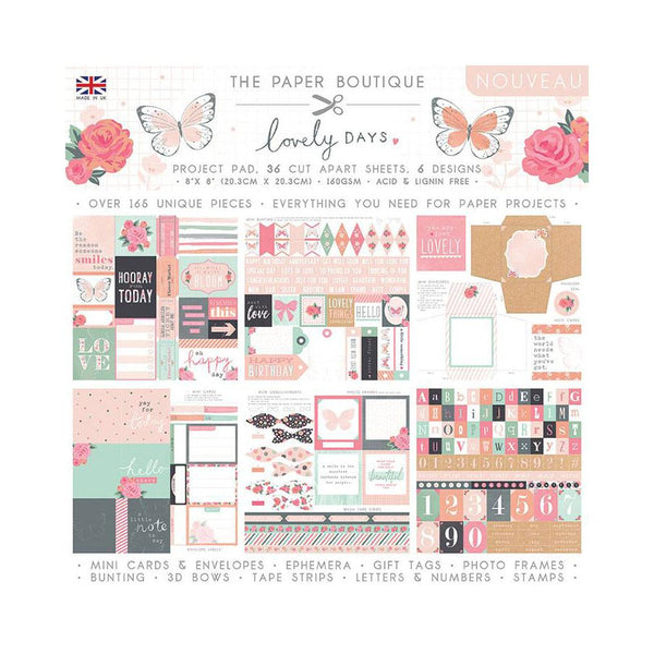 The Paper Boutique Lovely Days 8"X 8" Project Pad