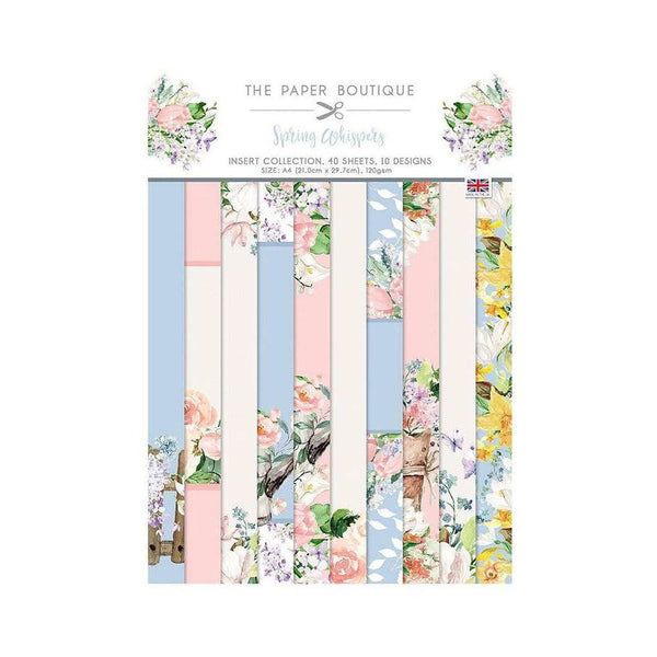 The Paper Boutique Insert Collection A4 40 Pack - Spring Whispers, 10 Designs*