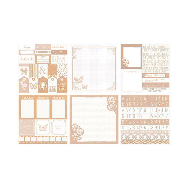 The Paper Boutique - Everyday Shades Of Kraft - 8"x 8" Project Pad*