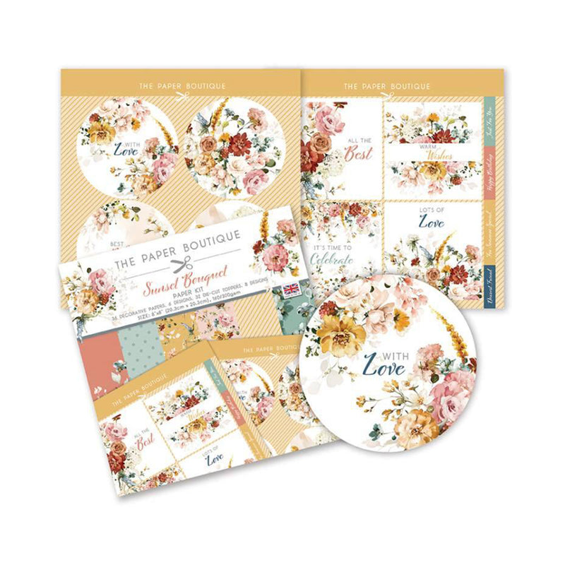 The Paper Boutique Sunset Bouquet 8"x 8" Paper Kit*