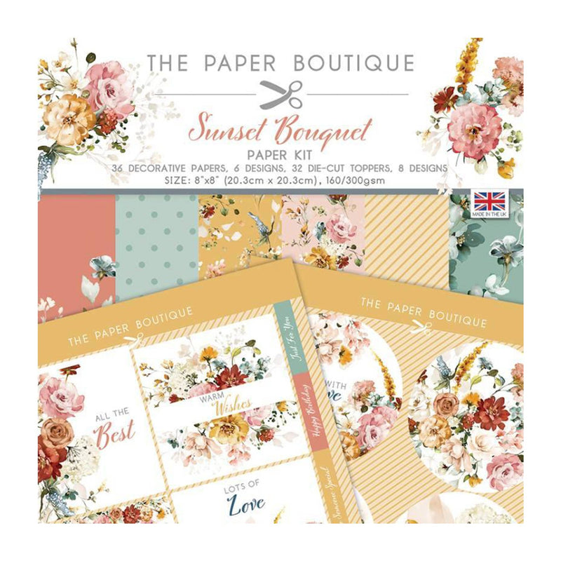 The Paper Boutique Sunset Bouquet 8"x 8" Paper Kit*