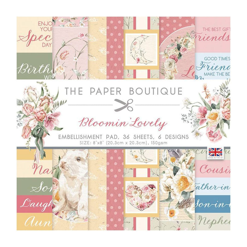 The Paper Boutique Bloomin Lovely 8"x8" Embellishment Pad*