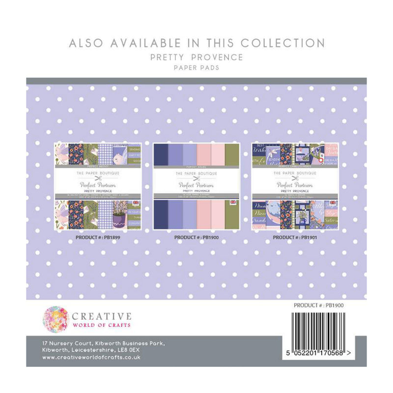 The Paper Boutique Perfect Partners - Pretty Provence 8"x 8" - Colours