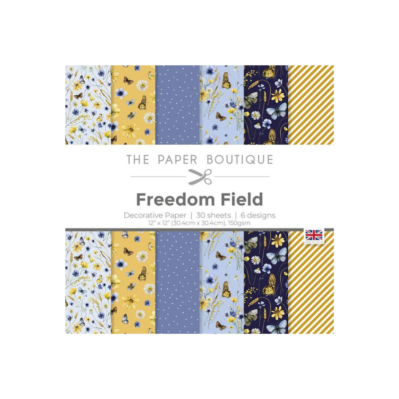 The Paper Boutique Decorative Paper - Freedom Field 12" x 12"*