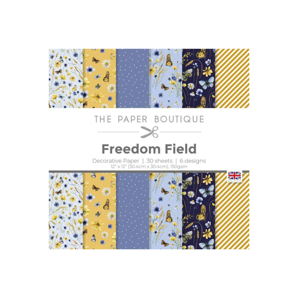 The Paper Boutique Decorative Paper - Freedom Field 12" x 12"*