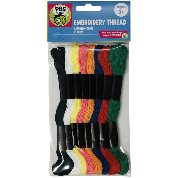 Crafts For Kids Imports Embroidery Thread 8 pack - Assorted