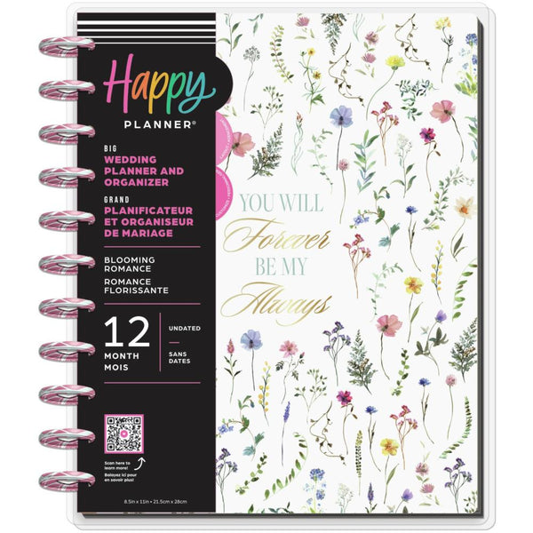 Happy Planner 12-Month Dated Big Planner Blooming Romance