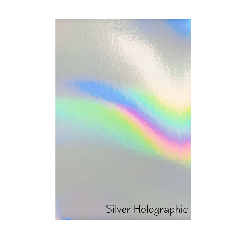 Poppy Crafts - Heat Transfer Vinyl - Silver Holographic