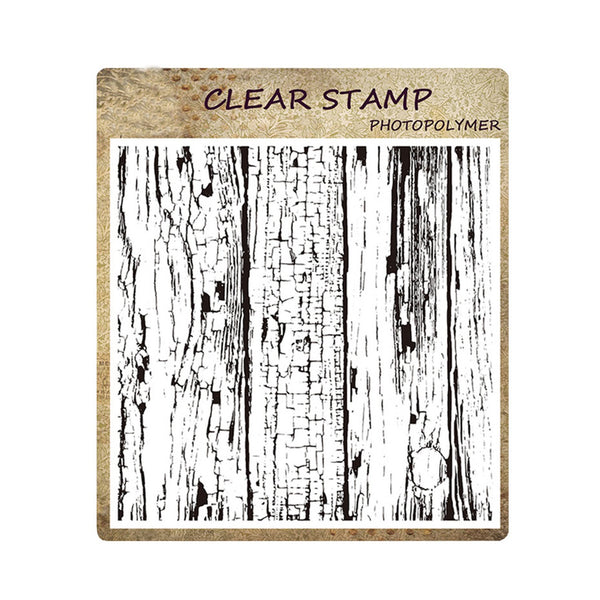Poppy Crafts Clear Stamp #9 - Background Woodgrain - 5.5"x5.5"