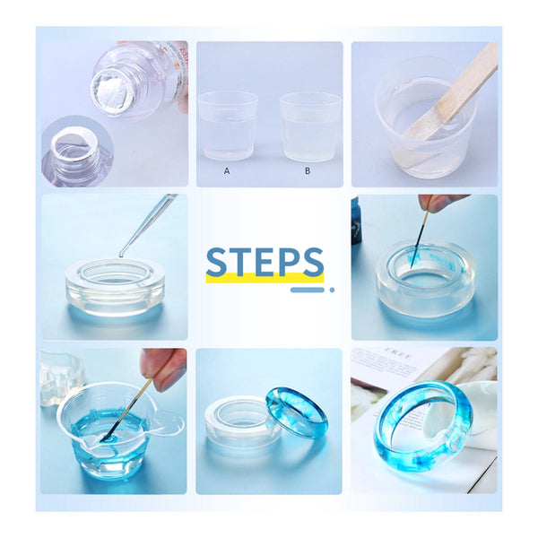 Poppy Crafts Epoxy Resin 8oz - 4oz Resin, 4oz Hardener