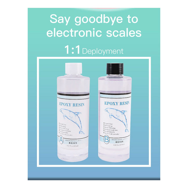 Poppy Crafts Epoxy Resin 8oz - 4oz Resin, 4oz Hardener