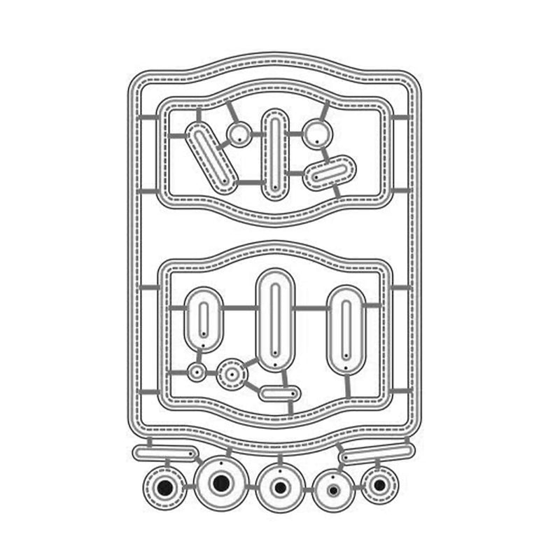 Poppy Crafts Cutting Dies 562 Stitched Tags