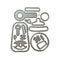 Poppy Crafts Cutting Dies #600 - Baby Bottle & Rattle