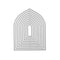 Poppy Crafts Cutting Dies #641 - Stitched Nesting Dies - Church Window
