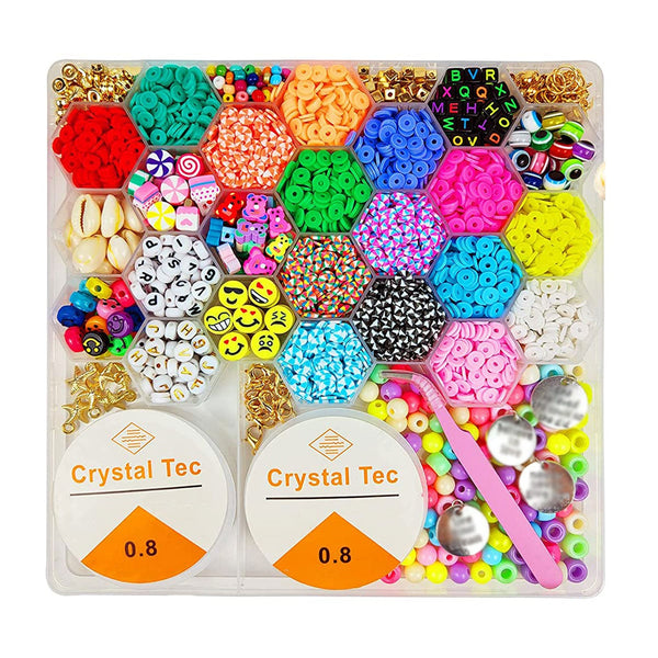 Poppy Crafts Clay & Letter Bead Kit 3600pcs