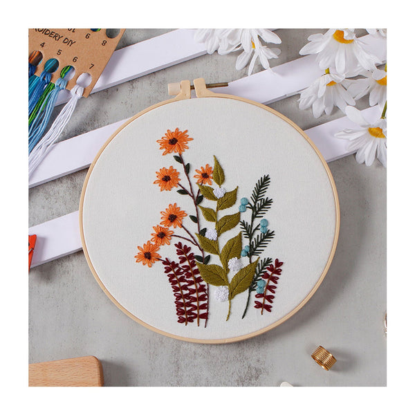 Poppy Crafts Embroidery Kit #51 - Fresh Florals*
