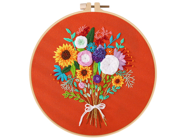 Poppy Crafts Embroidery Kit #7 - Bright Bouquet