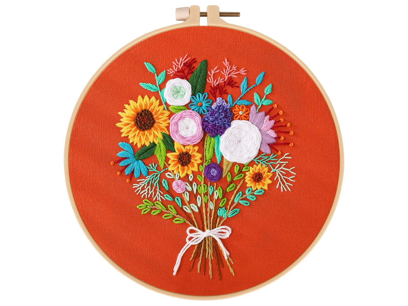 Poppy Crafts Embroidery Kit #7 - Bright Bouquet – CraftOnline