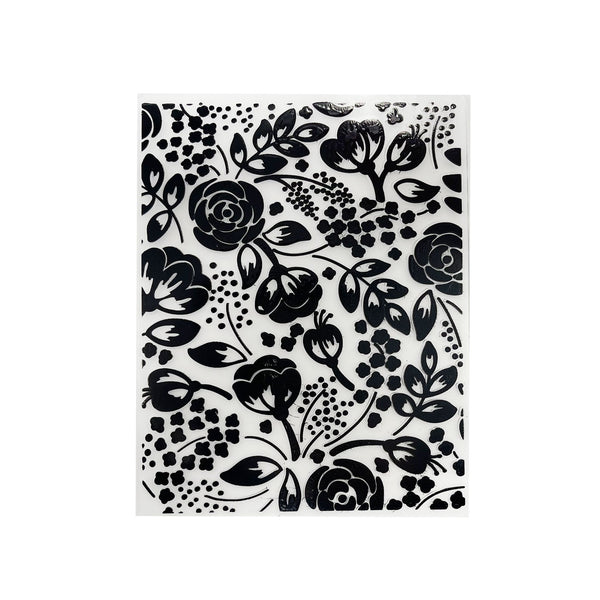 Poppy Crafts Embossing Folder #142 - 4"x6" - Flower Garden