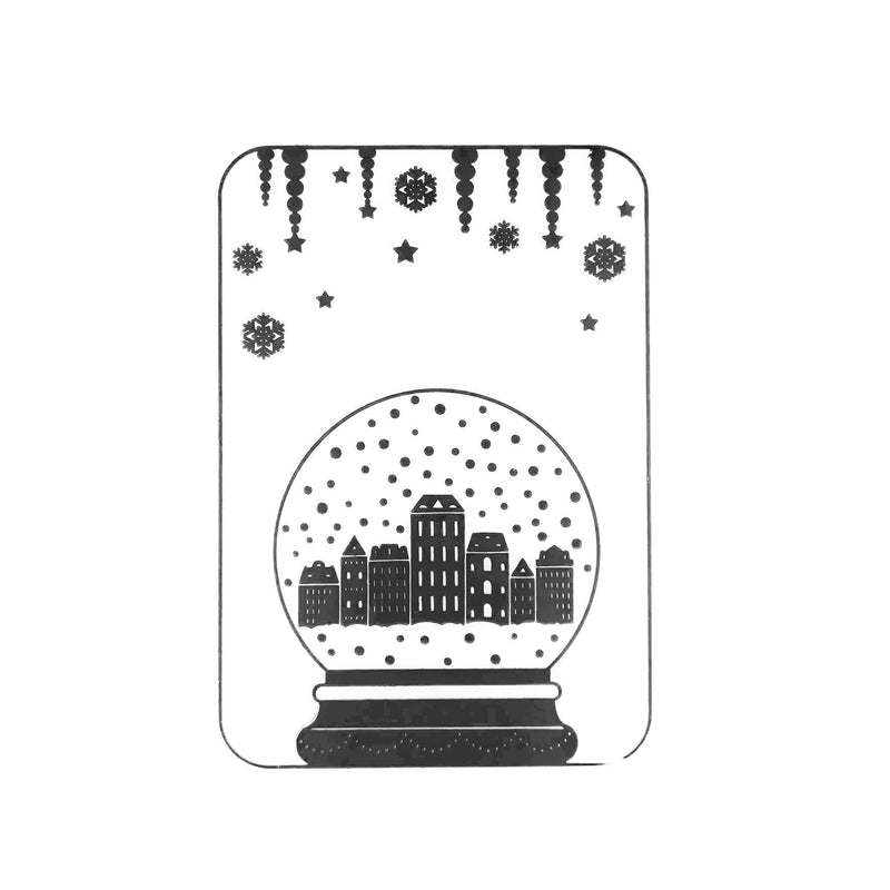 Poppy Crafts Embossing Folder 207 4"x6" Snow Globe